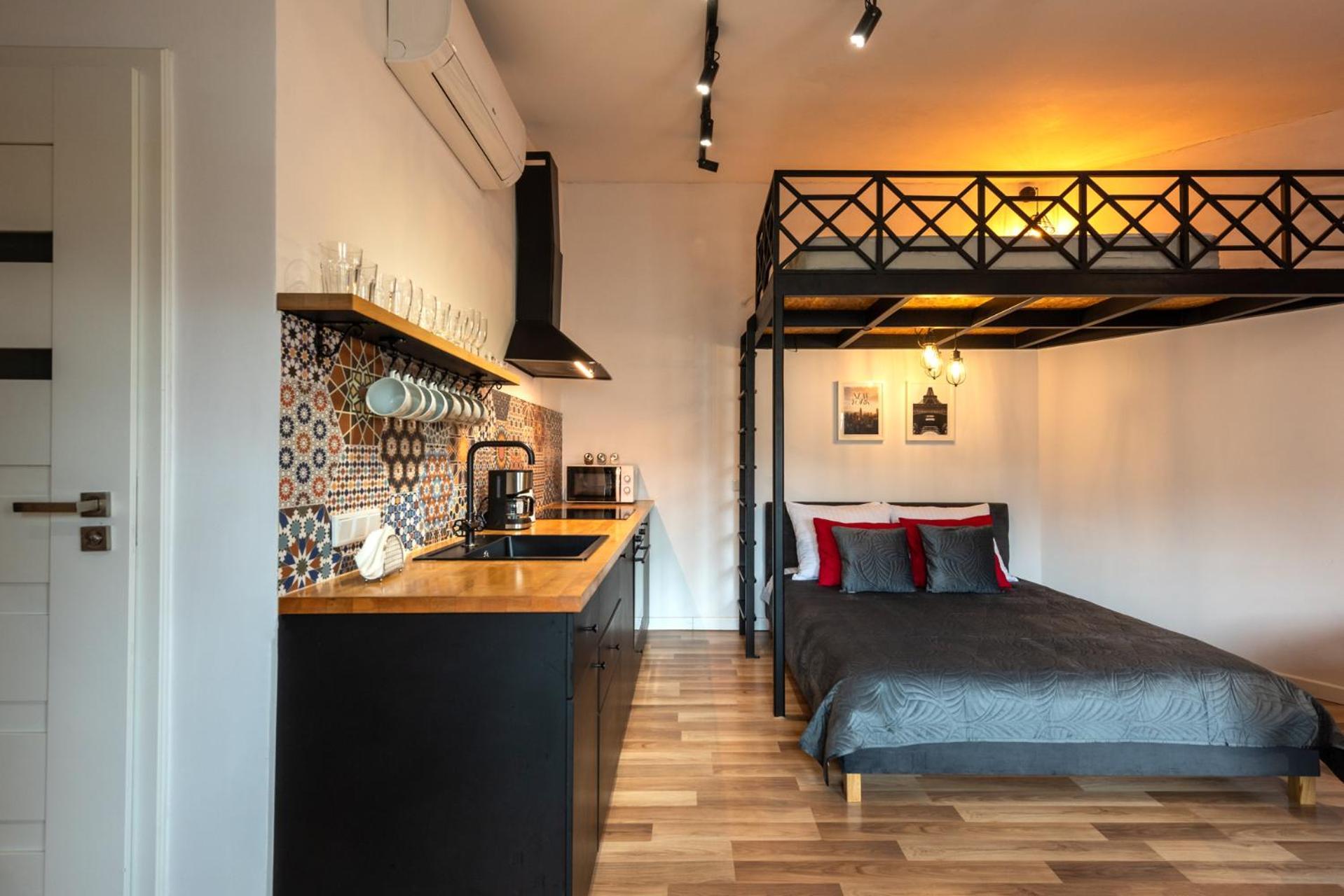 Modern Apartment Arizona Studio Old Town Dietla Balcony Krakow Exterior photo
